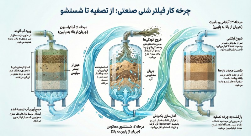 نحوه کار فیلتر شنی